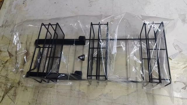 Ordina Over The Door Shower Caddy – 3 Tier Bathroom Organizer, Rustproof Hanging Storage Rack for Shampoo, Soap & Essentials – Matte Black Powder-Coated Steel