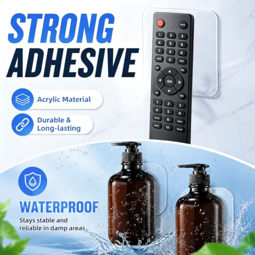ZOMPAGO Heavy Duty Double Sided Mounting Square Tape Picture Hanging 30PCS | Waterproof, strong high strength adhesion, removable no residue, shower applicable, durable wall mounting adhesive dots - size: 30PCS（Square）