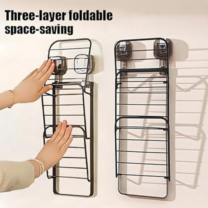 KINGFINGER 3 Tier Shower Caddy with Suction Cup,Large Hanging Caddy Organizer, No Drilling, Split Design for Easy Access