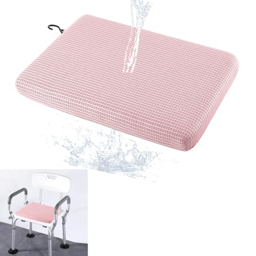 Shower Seat Cushion, Bath Chair Cushion, Bathtub Cushion for Soaking Tub, Non Slip Pad, Shower Safety Mat, Sauna Seat Cushion (Pink) - color: Pink
