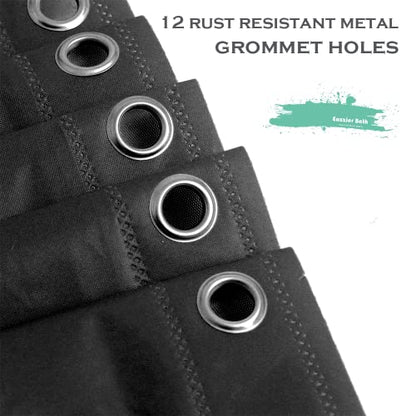 Black Plastic Shower Curtain Liner, 72x72 Inch Thin Lightweight Black Plastic Bathroom Shower Showroom Inner Curtain with Rustproof Metal Grommet Holes and Weighted Magnets - color: B03-black, size: 72"W x 72"L (Pack of 1)