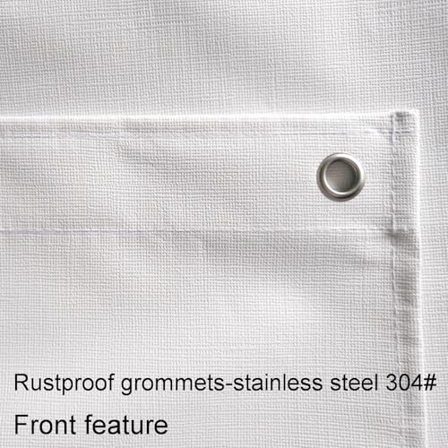 Flame Retardant Shower Curtain,Mesh Reinforced 15 G Vinyl Fabric for Bathroom Use 54 x 72 Inches - size: 54"W x 72"L (Pack of 1)
