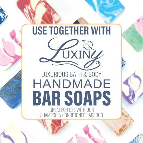 Soap Savers for Bar Soap, American Made by Luxiny, Lifts Soap in Soap Dishes & Shower Soap Holders - Handmade Soap Lasts Longer - Made from Plant Materials (Slate Gray - 2 Pack) - color: Slate Gray - 2 Pack