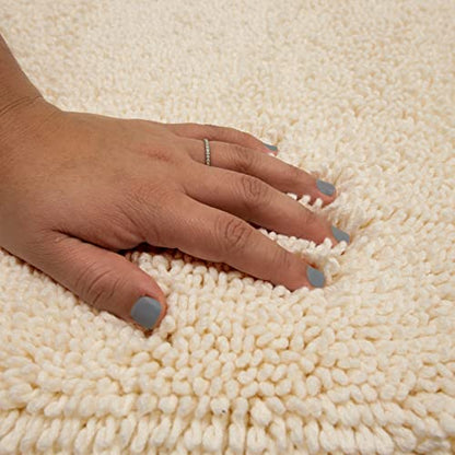 Mohawk Home Classic Cotton Ii Parchment 2' x 5' Bath Mat - color: Ivory, size: 2' x 5' (Rectangular)