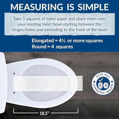 Mayfair NextStep Toilet Seat with Built-In Potty Training Seat, Slow-Close, Removable that will Never Loosen, ELONGATED, White (Pack of 2) - size: Elongated (Pack of 2), style: 2-in-1 Toilet Seat