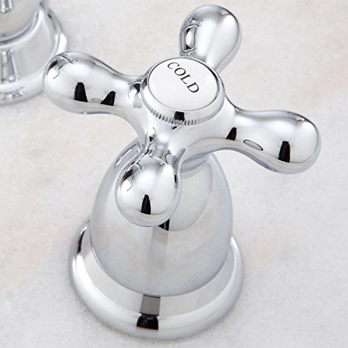 Signature Hardware 329417 Victorian Widespread Bathroom Faucet - Cross Handles