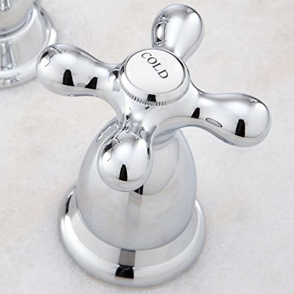 Signature Hardware 329417 Victorian Widespread Bathroom Faucet - Cross Handles
