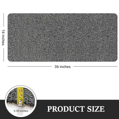 LuxStep Shower Mat Bathtub Mat,Non-Slip Bath Mat with Drain, Quick Drying | 36x16 inch, PVC Loofah Bathmat for Tub,Shower,Bathroom, Black - color: Black, size: 36" x 16"
