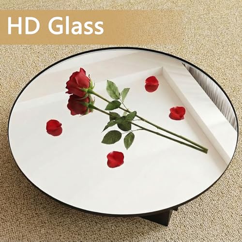 Black Medicine Cabinet Mirror, Wall Mounted Bathroom Vanity with Mirror, 20.47" Round Bathroom Medicine Cabinet with Storage Function, Removable Shelves, Metal, NO Assembly