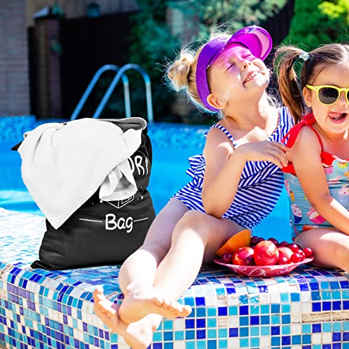 2 Pcs Large Travel Laundry Bag - Waterproof Wet Dry Washable for Dirty Clothes, Bathing Suit, Workout, Gym, Swimming, Yoga - color: Black+Blue