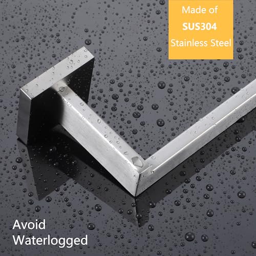 LANC Bathroom Hand Towel Holder 2 Pack Left and Right Side Brushed Nickel Hand Towel Bar 2 Pack 10 Inche Square Towel Ring for Kitchen Cabinet Wall Mount Towel Rack Hanger,A8806BN-LRP2 - color: Brushed Nickel, size: Left & Right
