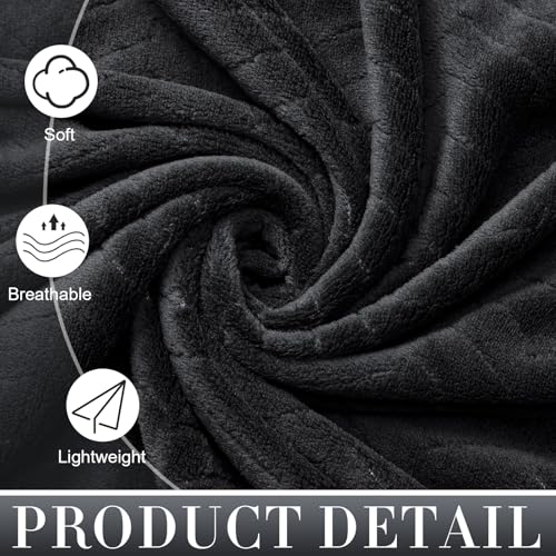 SmoothNovelty Set of 6 Extra Large Bath Towel 40 x 80 Inches Oversized Bath Sheet with 2 Shower Towels 2 Hand Towels 2 Washcloths for Adults Bathroom Spa Gym Quick Dry(Chevron Design,Dark Gray) - color: Dark Gray
