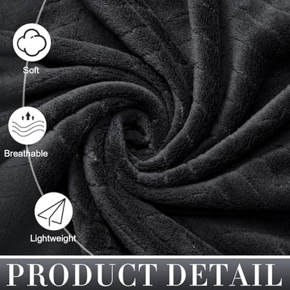 SmoothNovelty Set of 6 Extra Large Bath Towel 40 x 80 Inches Oversized Bath Sheet with 2 Shower Towels 2 Hand Towels 2 Washcloths for Adults Bathroom Spa Gym Quick Dry(Chevron Design,Dark Gray) - color: Dark Gray