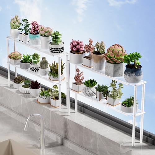 Expandable Mesh Shelf Organizer for Over-Sink Storage, Kitchen Counter, Windowsill Plants, Bathroom Vanity, and Office Desk — A Narrow Tall Solution for Tight Spaces - size: 1 Tier
