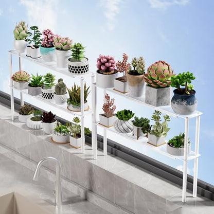 Expandable Mesh Shelf Organizer for Over-Sink Storage, Kitchen Counter, Windowsill Plants, Bathroom Vanity, and Office Desk — A Narrow Tall Solution for Tight Spaces - size: 1 Tier
