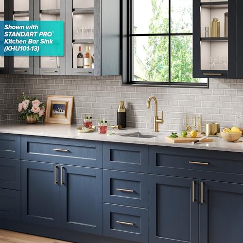 KRAUS Oletto Single Handle Kitchen Bar Faucet in Brushed Brass, KPF-2822BB - color: Brushed Bronze, style: Bar Faucet