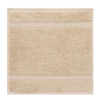 Supreme Terry 3-Piece 100% Turkish Cotton Towel Set, Hotel Quality Soft & Absorbent, 1 Luxury Bath Towel 1 Hand Towel 1 Washcloth-Beige - color: Beige, size: 3 Pcs Set