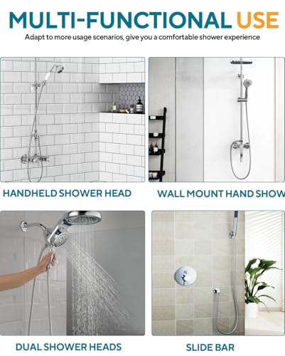 79 Inch Shower Hose, Flexible Stainless Steel Handheld Replacement Shower Hose, with Brass Insert and Nut - size: 79 inches