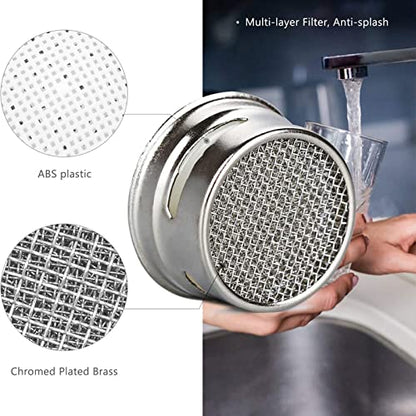Faucet Aerator with Gasket Flow Restrictor Insert Bathroom Faucet Aerator Replacement Parts 10 pcs Stainless Steel and 10 pcs Green - color: Green