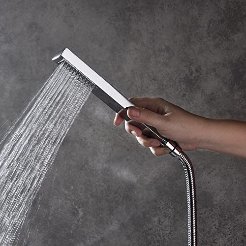 Cascada Digital 12” Wall Mounted Shower System with Single Handle & LCD Display, 3 Functions (Rainfall, Body jets & Handheld) (Oil Rubbed Bronze) - color: Oil Rubbed Bronze