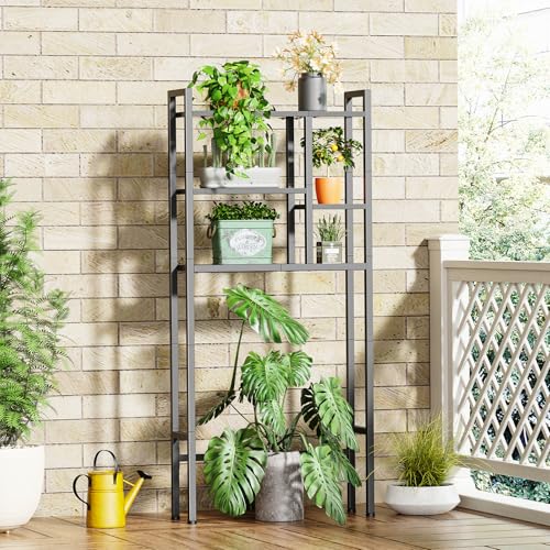 Asgolion Over-The-Toilet Storage Rack, 3-Tier Bathroom Shelves Over Toilet | Above Toilet Storage, Behind Toilet Bathroom Organizer, Space Saver, Freestanding, Black - color: Black