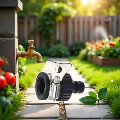 1 Set Black Universal Water Quick Faucet Adapter Tap Connection Garden Hose Pipe Fitting, Garden Hose Parts and Connectors, Hose Connectors and Accessories