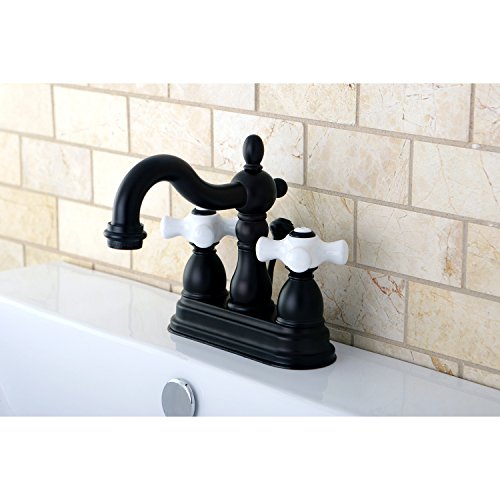 Kingston KB1605PX 4" Centerset Bathroom Faucet, Oil Rubbed Bronze - color: Oil Rubbed Bronze
