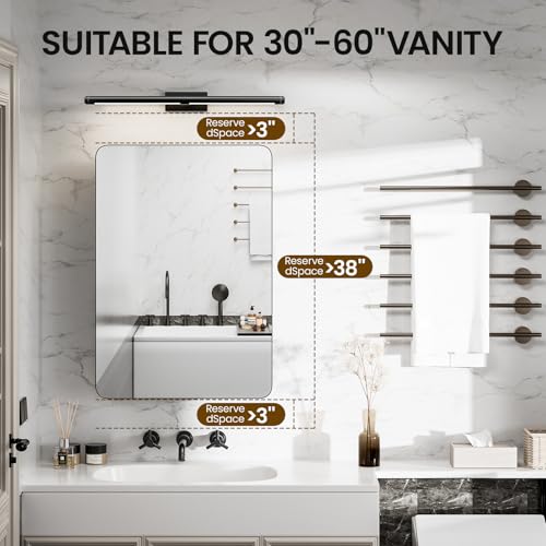 24x30 Black Medicine Cabinet Mirror, Recessed or Surface Mount | Built-in makeup organizer with lipstick slots, Brush holders and inner mirror; 3 adjustable shelves; Rustproof aluminum - size: 24" x 30"