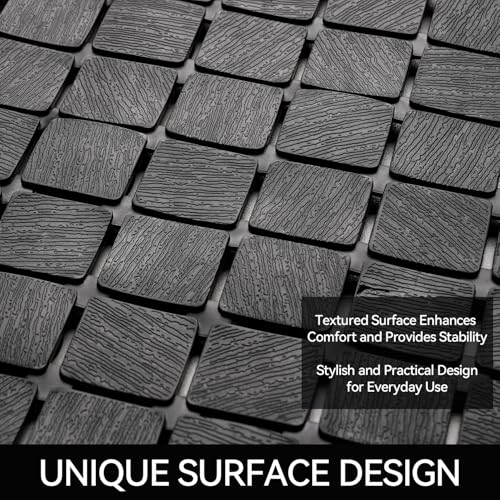 Hargiis Non-Slip Bathtub Mat, Anti Slip Shower Mat, Fast Drying Bathtub Mats, Foot Scrubber Mat, Anti Slip Mat for Tub, Floor, Bathroom, Kitchen, Home, Hotel (Black 32"×15") - color: Black