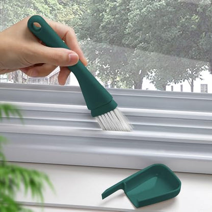 Gap Cleaning Brush for Narrow Spaces, Tile Gap Scrubber, Compact Crevice Cleaning Tool for Window Tracks, Appliances, and Household Use - color: Greener