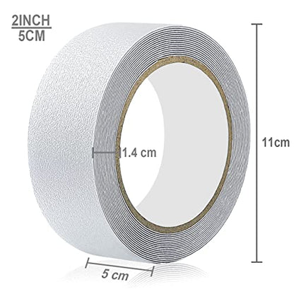 Yorwe Anti Slip Tape Transparent, More Clear and Comfortable Safety Track Tape (2" Width x 190" Long, Clear) - size: 2" Width x 190" Long