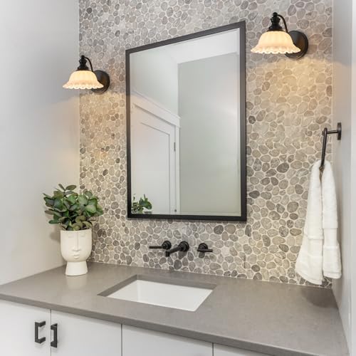 XIEDUN Vanity Light Black Wall Sconces Modern Bathroom Sconces - color: Black and White, size: 1 Light