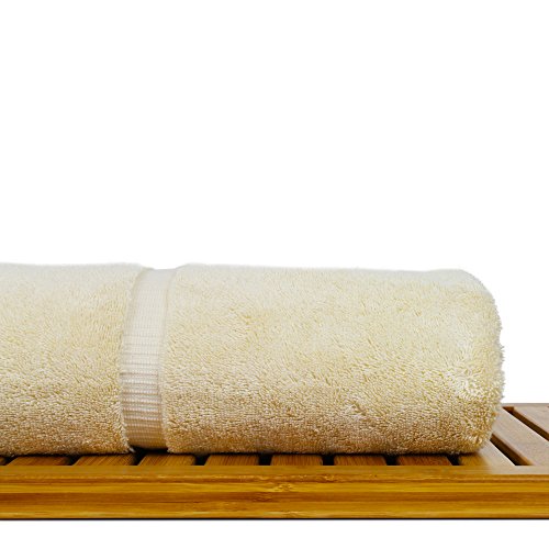 Luxury Hotel & Spa Ultra Soft Bath Towels 100% Turkish Cotton - Driftwood - Set of 4 - color: Beige, size: Bath Towel - Set of 4