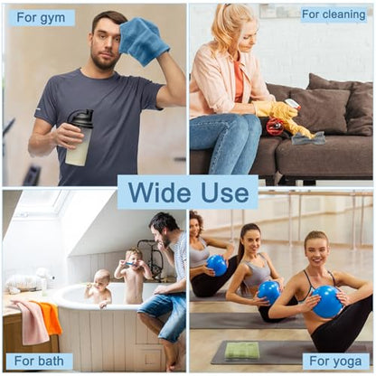 21 Pack Washcloths for Face 14" x 14" Absorbent and Soft Hand Towels Bulk Set 100% Cotton Ring Spun Hand Towels for Bathroom Gym Wash Cloths(Multicolor)