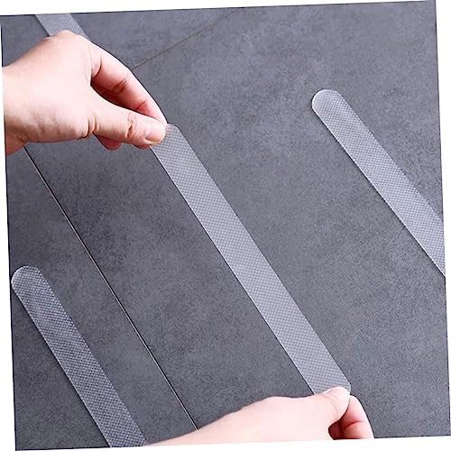 22Pcs Transparent Non Slip Bathtub Stickers Removable Skid Decals for Bathroom Safety Peva Strips for Slippery Surfaces Easy Application for Elderly