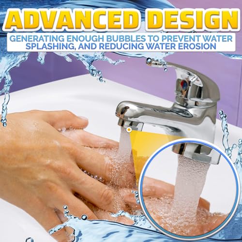 4Pcs Bathroom Faucet Aerator Replacement - 15"/16" 24mm Kitchen Bathroom Sink Attachment High Flow Aerator for Sink Faucet Aerators M24 Male Thread