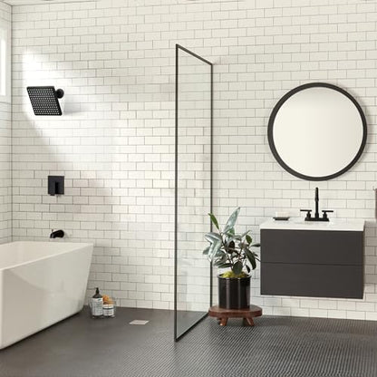 Black Bathroom Faucet, 2 Handle 4 Inch Centerset Sink Faucet with Drain | Yardmonet Matte Black Bathroom Sink Faucet, 2-Handle Stainless Steel Vanity Faucet With Pop-Up Drain And Supply Lines - color: Matte Black