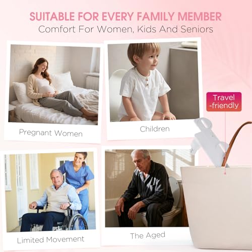 Jamini Left-Hand Ultra-Slim Toilet Bidet Attachment, Non-Electric, Dual Nozzles for Rear and Female Front Wash, Adjustable Single Cold Water Pressure, 0.23" Slim Profile, Detachable for Easy Cleaning - style: Diamond Knob – Left