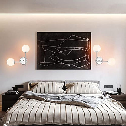 BYOLIIMA Modern Chrome Wall Sconce, 7.5" W x 20" H, G9 Base, Fully Dimmable, Ideal for Bathroom, Kitchen, Living Room, Office - color: Chrome