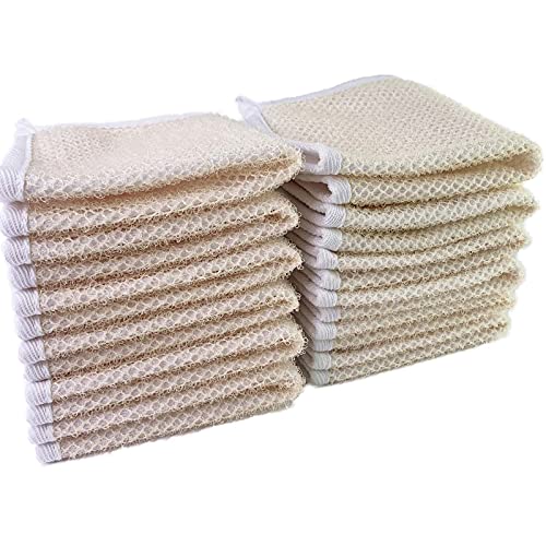 PPHAO - Soft Weave Washcloth for Face - Face Washcloths - Exfoliating Washcloths for Dead Skin - Washcloth Scrubber for Body - Towel - Double Sided Design - 12 Pack