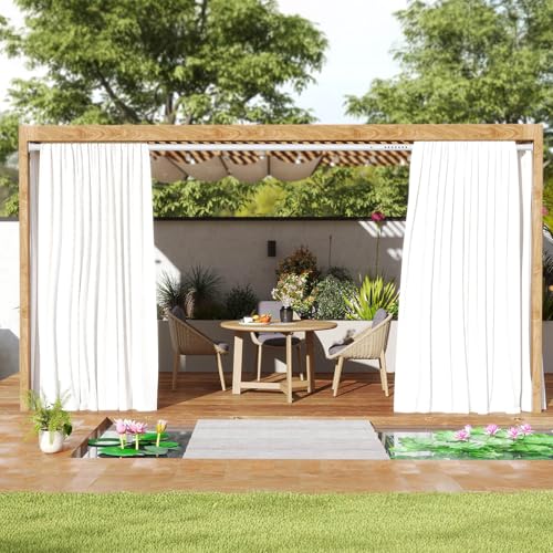 Tension Curtain Rod 43-65 Inches Extra Long White Heavy Duty | Tension Rods Adjustable Curtain Rod No Drilling Spring Loaded Tension Rod for Windows Patio Curtains and Non Slip - color: White, size: 43 to 65 inches