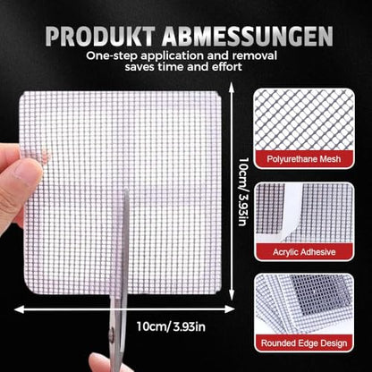 2026 New Disposable Shower Drain Hair Catcher - Square Screen Bathroom Floor Drain Protector (100pcs) - color: 100pcs