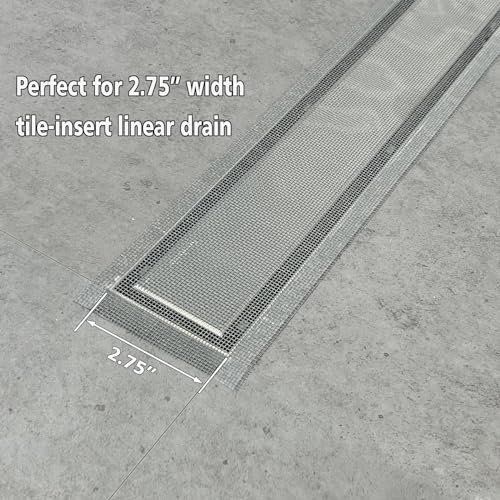 Neodrain 2 PCS Linear Shower Drain Hair Catcher,3.5" X33FT | Cutable Disposable Bathroom Drain Sticker,for Neodrain 2.75" Width Tile-Drain/Linear Drain - size: 2 pack
