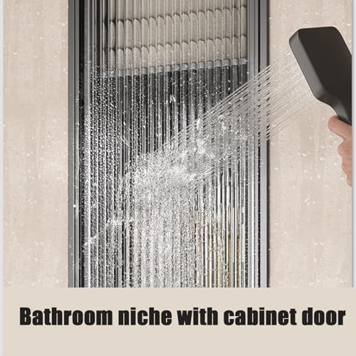 Stainless Steel Medicine Cabinet, Recessed Bathroom Niche with Glass Door, Hidden Tampon Storage Holder Wall Niche, Embedded Shower Caddy Organizer Bathroom Insert Shelf - size: Style 1