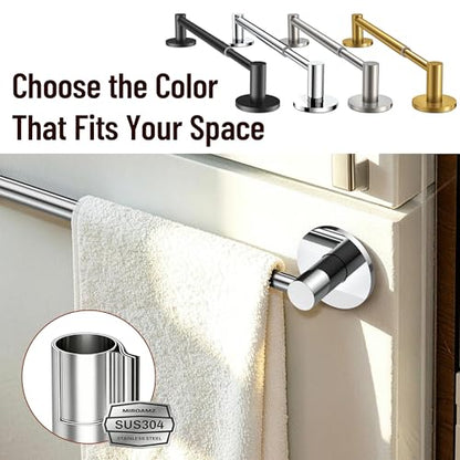 Magnetic Towel Bar, Adjustable Towel Rod, Chrome, 1 Pack | Larger Magnetic Base, Non-Slip, Hidden Magnet, 304 Stainless Steel Magnetic Towel Holder for Refrigerator, Dishwasher, Oven - color: Magnetic–chrome
