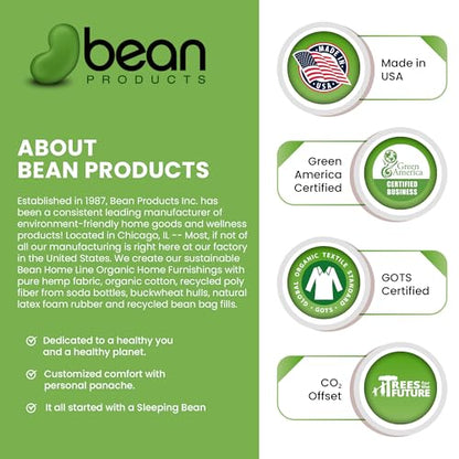 Bean Products White Hemp Wide Shower Stall Curtain Liner - 54x74 | Non Toxic, Eco Friendly, Mildew Resistant Cloth Shower Cutain Liner - Washable, Quick Dry, Breathable, Odor Free, No Plastic - color: Hemp White, size: 54"W x 74"L (Pack of 1)
