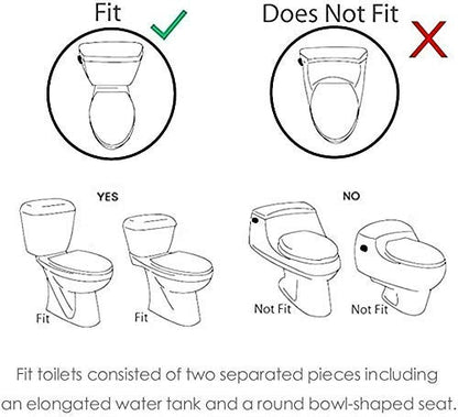 Non-electric Adjustable Angle Bidet Toilet Attachment (Warm Water Bidet)