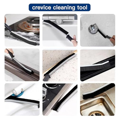 7 PCS Crevice Cleaning Brush,Hard Bristle Crevice Cleaning Brush,Crevice Cleaning Tool is Effective to Clean The Small Gap of Kitchen, tolilet and Windows. (7pcs) - style: 7pcs