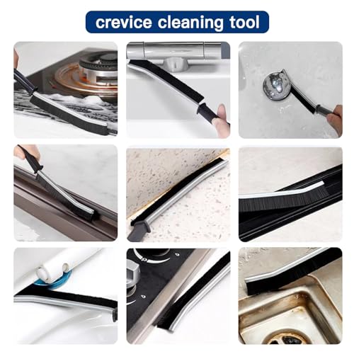 4 PCS Crevice Cleaning Brush,Hard Bristle Crevice Cleaning Brush,Crevice Cleaning Tool is Effective to Clean The Small Gap of Kitchen, tolilet and Windows. - style: 4pcs