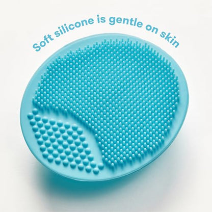 Frida Baby DermaFrida SkinSoother Baby Bath Brush, Baby Essentials, 1 Pack | Cradle Cap Brush for Babies, Baby Essential for Dry Skin, Cradle Cap Treatment and Eczema - style: SkinSoother 1ct